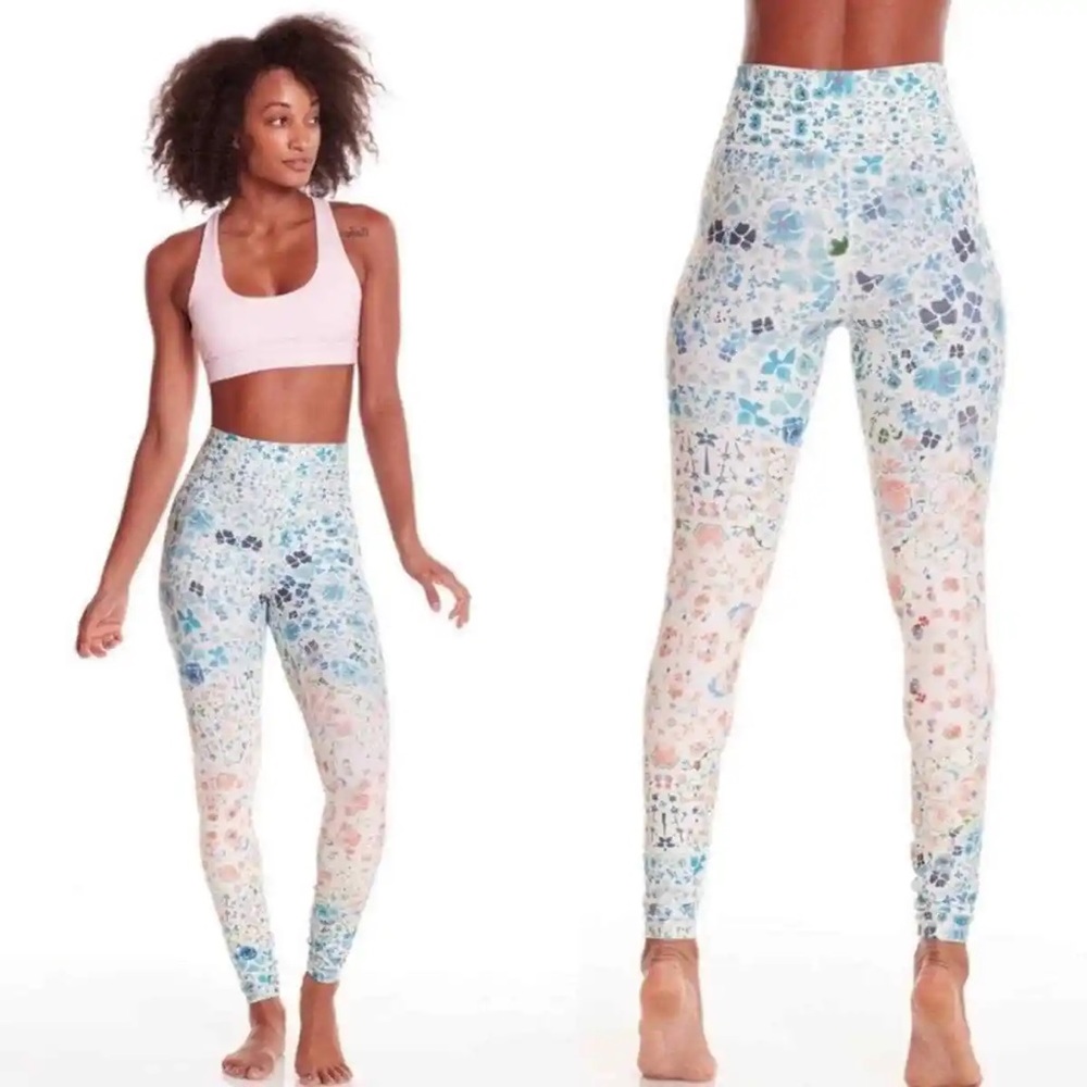 SPIRITUAL GANGSTER Floral High Waist Ombre Leggings XS